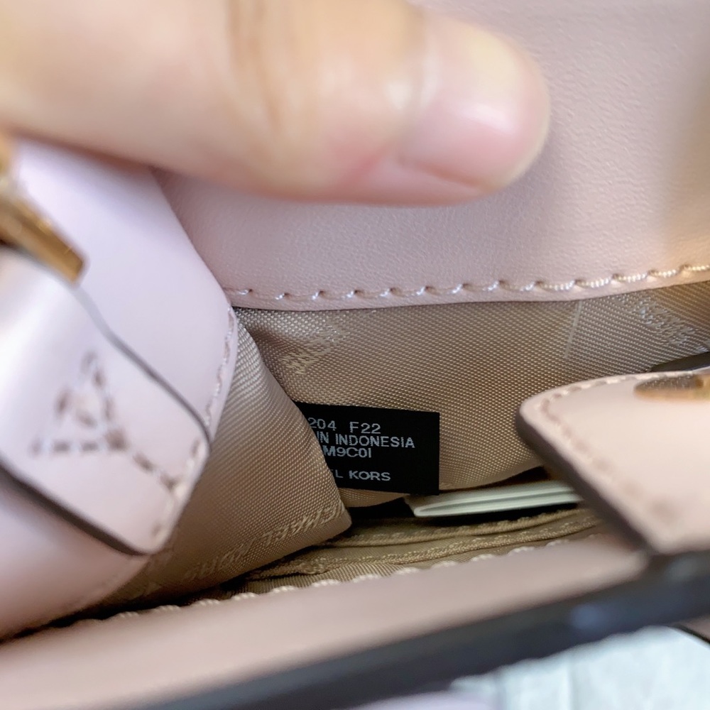 Michael Kors Mercer Extra-Small Logo and Leather Crossbody Bag - Picture 8 of 9